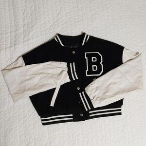 Black and White Varsity Jacket